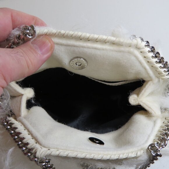 Stella McCartney Ivory Fur Top Handle Bag w/ Tags - Picture 4 of 8